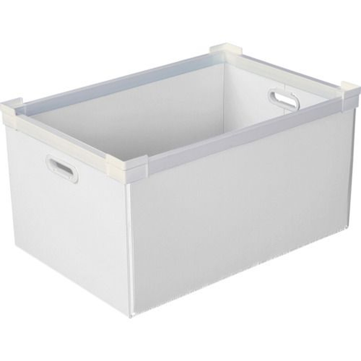 【SS制限事項 38万商いもの以上10%OFF】 ＫＵＮＩＭＯＲＩ プラダン ＮＳ入れもの ７５Ｌ（南西端っこ）白いこと 1個 (78500NS75LWH)