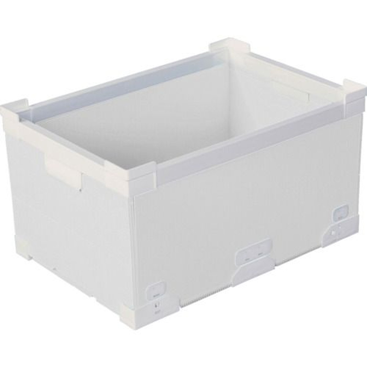 【SS制限事項 38万商いもの以上10%OFF】 ＫＵＮＩＭＯＲＩ プラダン折畳み ＦＮＳ入れもの ４０Ｌ（南西端っこ）白いこと 1個 (79100FNS40LWH)