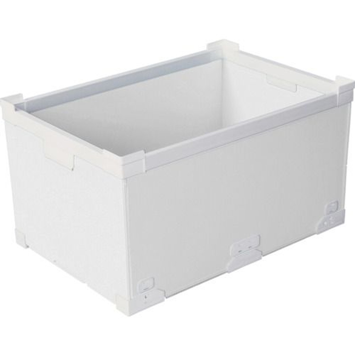 【SS制限事項 38万商いもの以上10%OFF】 ＫＵＮＩＭＯＲＩ プラダン折畳み ＦＮＳ入れもの ７５Ｌ（南西端っこ）白いこと 1個 (79500FNS75LWH)
