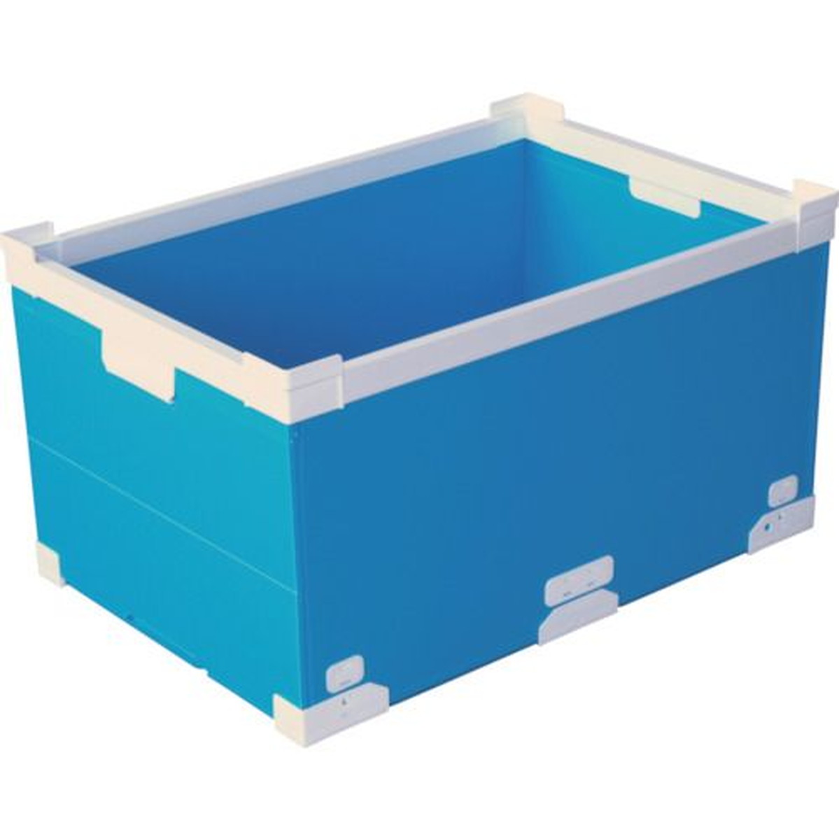 【SS制限事項 38万商いもの以上10%OFF】 ＫＵＮＩＭＯＲＩ プラダン折畳み ＦＮＳ入れもの ７５Ｌ（南西端っこ）ライトブ 1個 (79502FNS75LLB)