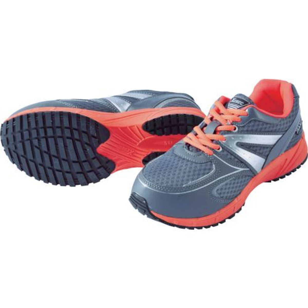 【SS押さえる 38万商いもの以上10%OFF】 ＸＥＢＥＣ 螢光めちゃ軽セフティシューズ ８５１３０ 薄墨色 ２２．０ＣＭ 1足 (8513020220)