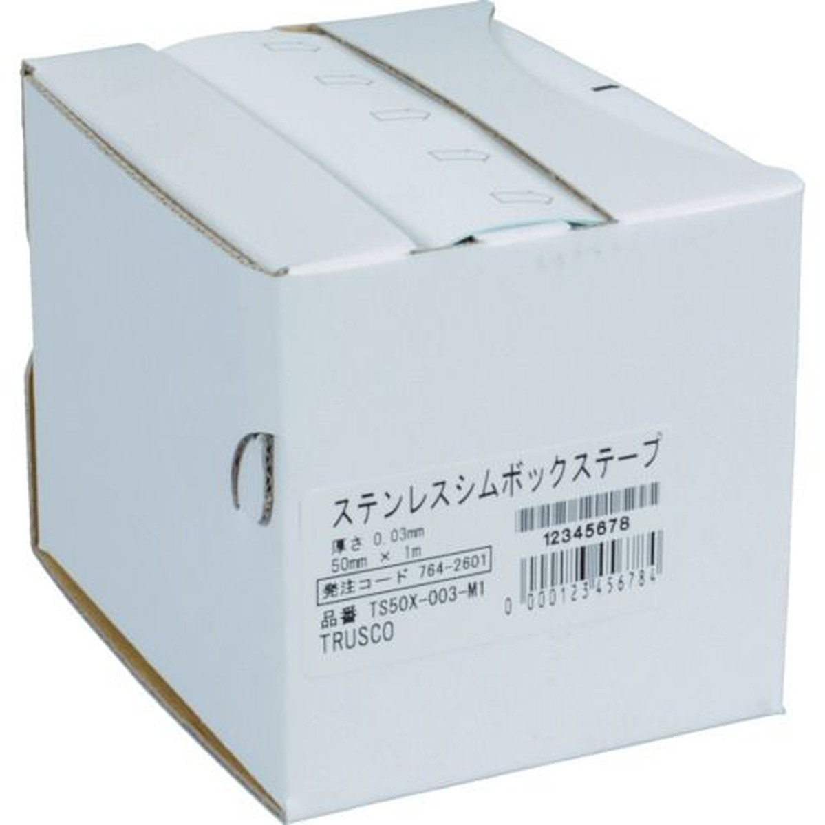 【期間限定!対象商品P2～20倍】 ＴＲＵＳＣＯ　ステンレスシムボックステープ　０．０６　１００ｍｍＸ１ｍ　1個 (TS100X006M1) 7,149円