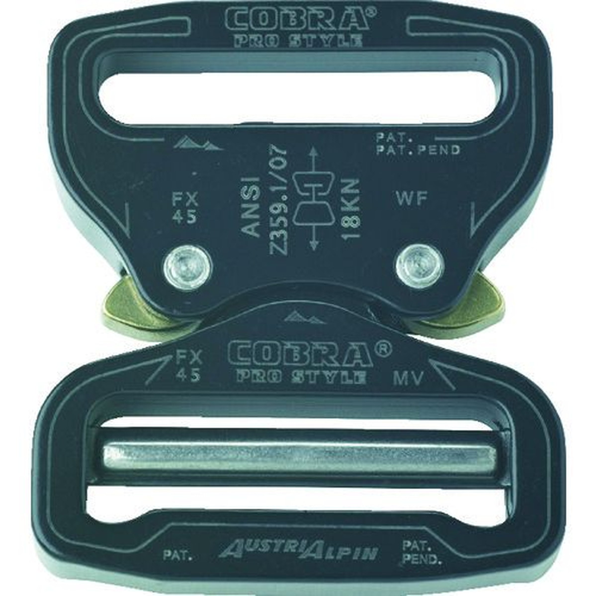 【SS押さえる 38万商いもの以上10%OFF】 ＡＬＰＩＮ ＣＯＢＲＡ労働者階級表現スタイルＡＮＳＩ バックル ４５ＭＭ 黒いこと ＶＦ 1個 (FX45KVF)