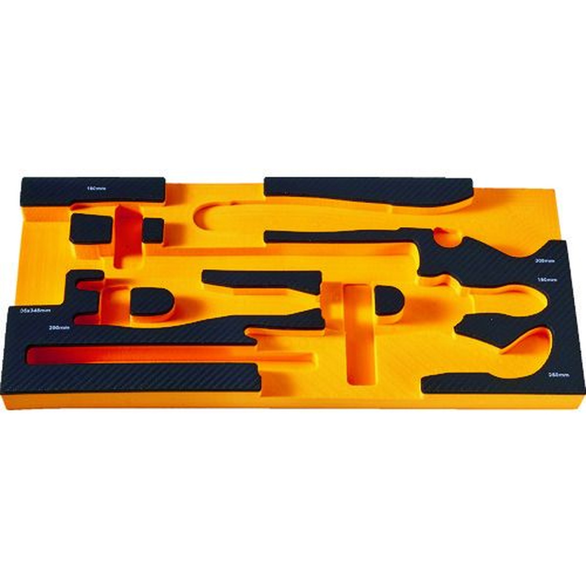【期間限定!対象商品P2～20倍】 ＴＲＵＳＣＯ　ＥＶＡフォーム　黒×オレンジ　３段式工具箱用　1枚 (TIT44SBKF3)