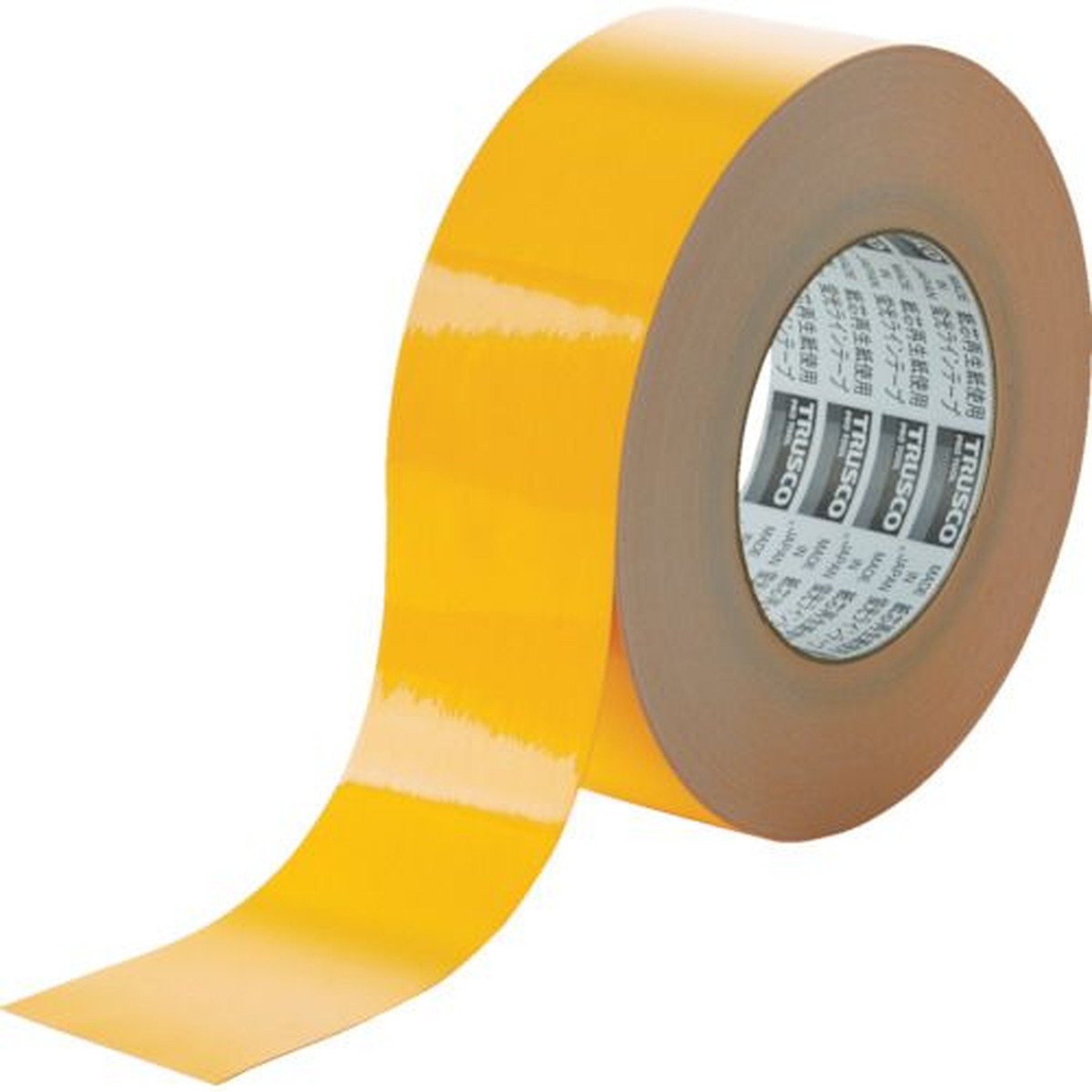 【期間限定!対象商品P2～20倍】 ＴＲＵＳＣＯ　蛍光ラインテープ５０ｍｍｘ３３ｍ　オレンジ　1巻 (TLK5033O)