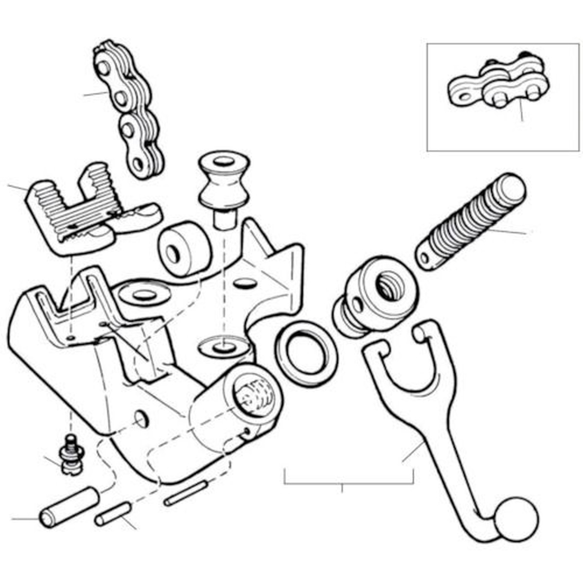 【期間限定!対象商品P2～20倍】 ＲＩＤＧＩＤ　Ｅ－２４８３　チェーンアッセン　Ｆ／ＢＣ－２１０．４２５　1Ｐｋ (41005)