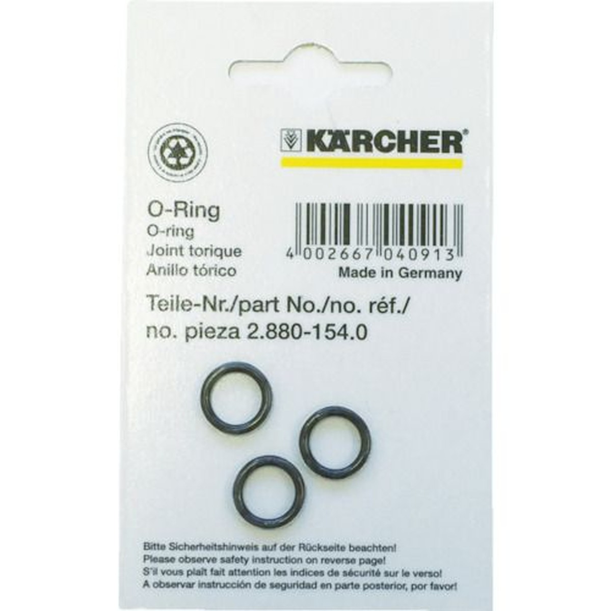 【期間限定!対象商品P2～20倍】 ＫＡＲＣＨＥＲ　高圧洗浄機用アクセサリー　Ｏ&minus;リングセツト　１００個組（２．８８０&minus;１６８．０）　1Ｓ (2.880168.0)｜福祉用具のバリューケア