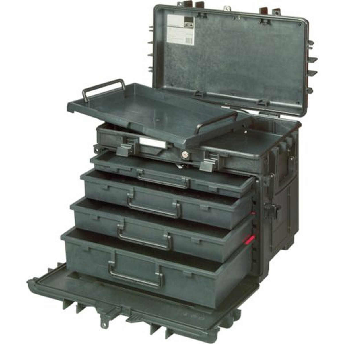 【SS制限事項 38万商いもの以上10%OFF】 ＢＡＨＣＯ ４段式リジットキャスターケース 1個 (4750RCWD4)