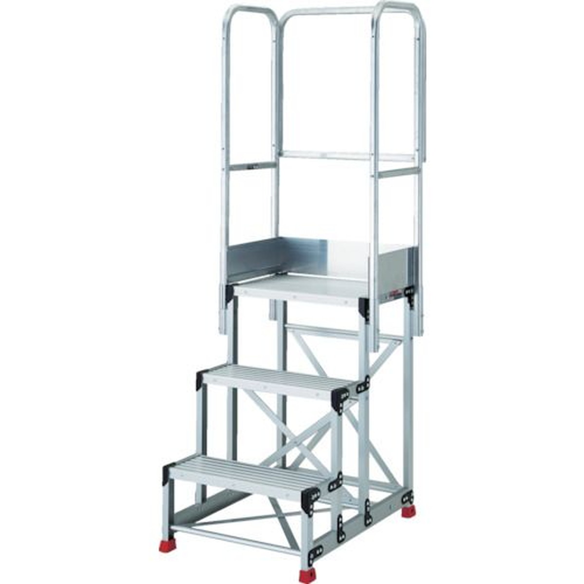 TRUSCO 踏台 3段本体 天場三方手すり 1台 (TSF-369TE2)|福祉用具のバリューケア TRUSCO 踏台 3段本体 天場三方手すり 1台 (TSF-369TE2)|福祉用具のバリューケア
