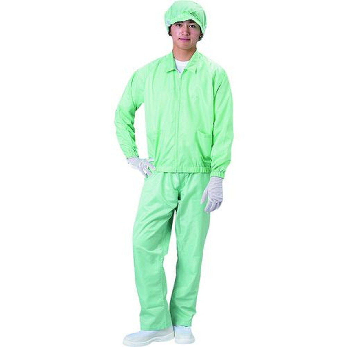 【期間限定!対象商品P2～20倍】 ＢＬＡＳＴＯＮ　ジャケット（衿付）－緑－ＬＬ　1着 (BSC41001GLL)