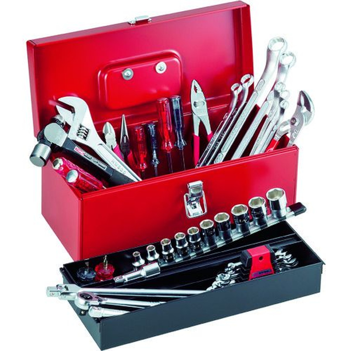 【期間限定!対象商品P2～20倍】 ＴＯＮＥ　整備用工具セット　ツールセット　４３ｐｃｓ　レッド　1Ｓ (TSA4120)