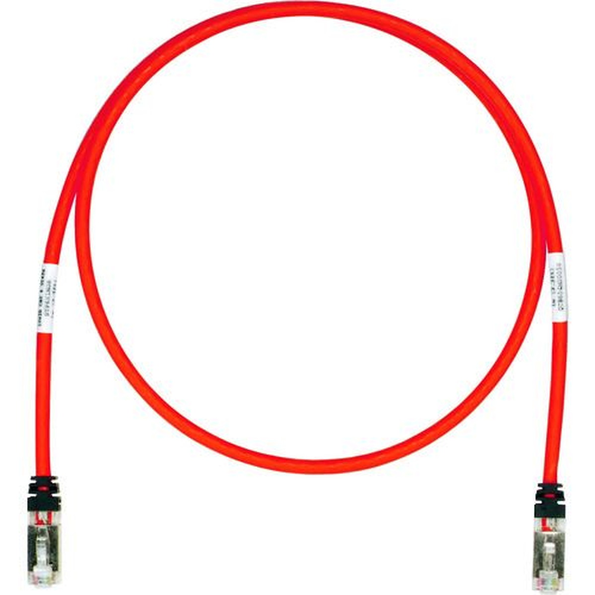 【SS押さえる 38万商いもの以上10%OFF】 ＰＡＮＤＵＩＴ ＣＡＴ６Ａ／ＣＡＴ６ 遮蔽物パッチコード １０ｍ 赤 ＳＴＰ６Ｘ１０ＭＲＤ 1本 (STP6X10MRD)