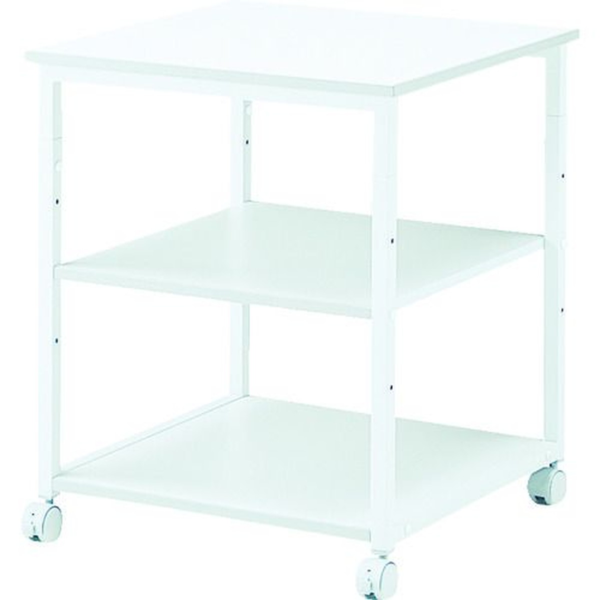 【SS制限事項 38万商いもの以上10%OFF】 ＳＡＮＷＡ レーザープリンタスタンド 一こま手合い ６００×６００×７００ 点火装置薄墨色 1台 (LPS01T)