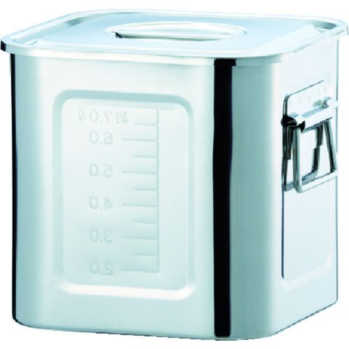 【SS押さえる 38万商いもの以上10%OFF】 ＴＲＵＳＣＯ ステンレス鋼角貯蔵タンク ８．６Ｌ ２１０ 受け取り人付 1個 (TFC8)