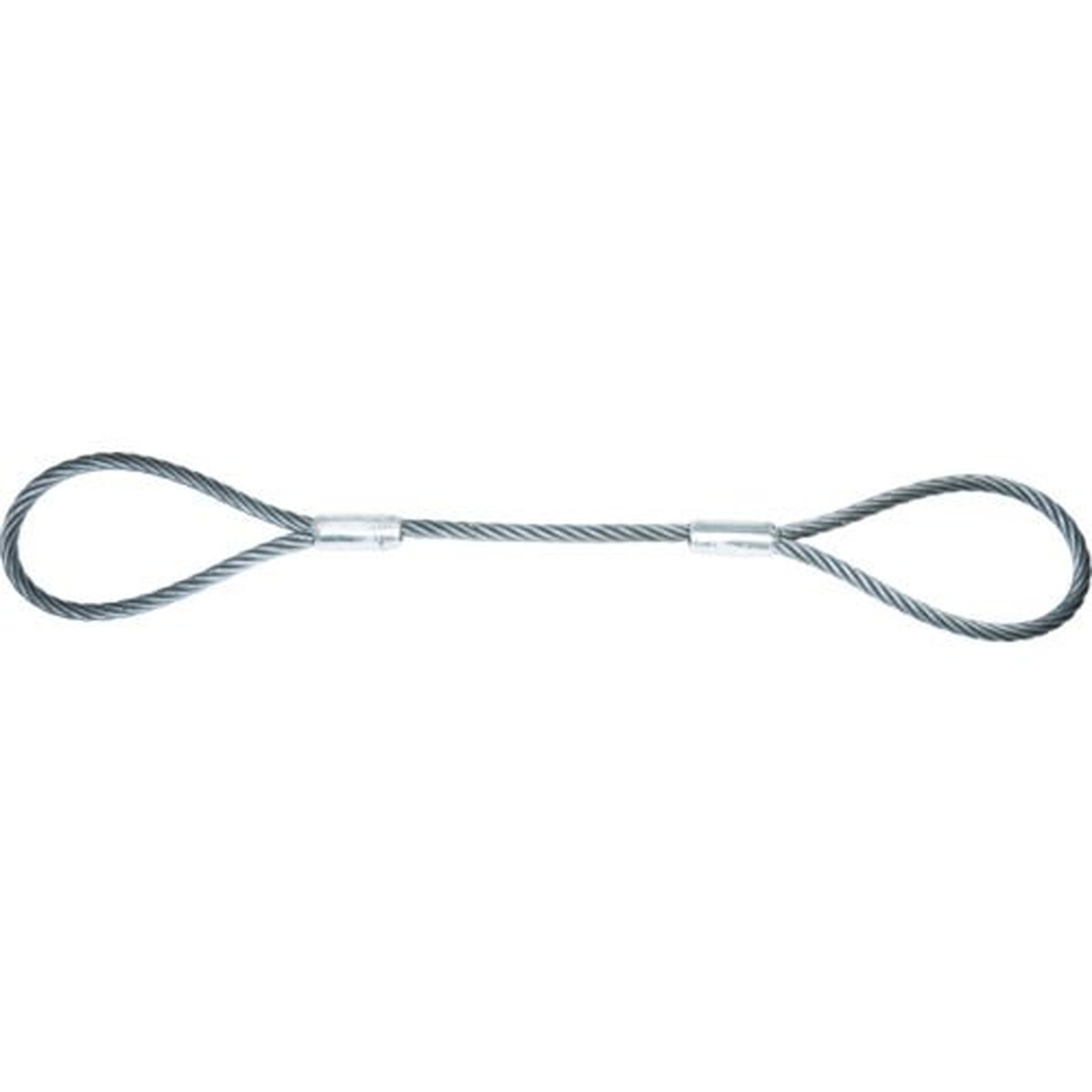 【期間限定!対象商品P2～20倍】 ＴＲＵＳＣＯ ワイヤーロープスリング Ａタイプ アルミロック １８ｍｍＸ２ｍ 1本 (TWAL18S2)