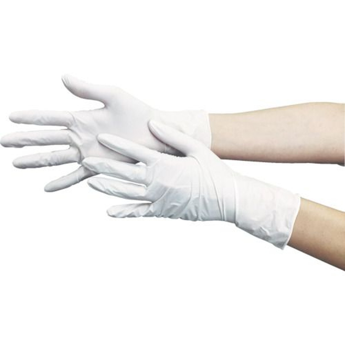 【期間限定!対象商品P2～20倍】 ＴＲＵＳＣＯ　ニトリル製使い捨て極薄手袋　粉無し　　Ｓ　ホワイト　（２００枚入）　1箱 (TGL440S)