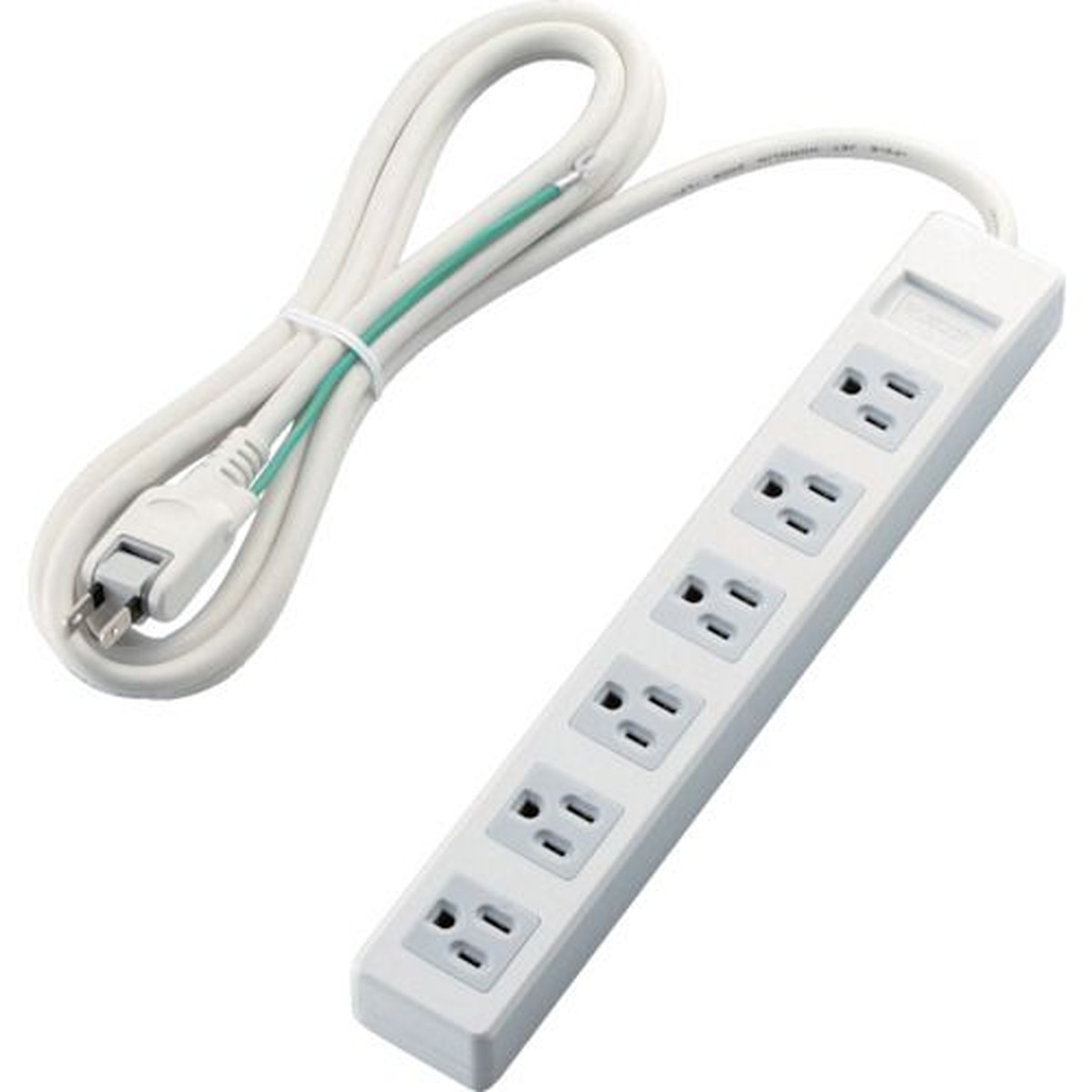 【期間限定!対象商品P2～20倍】 ＥＬＥＣＯＭ　オフィス用タップ　３ピンプラグ　マグネット付　６口　２．５ｍ　ホワイト　1個 (TT1B3625WH)