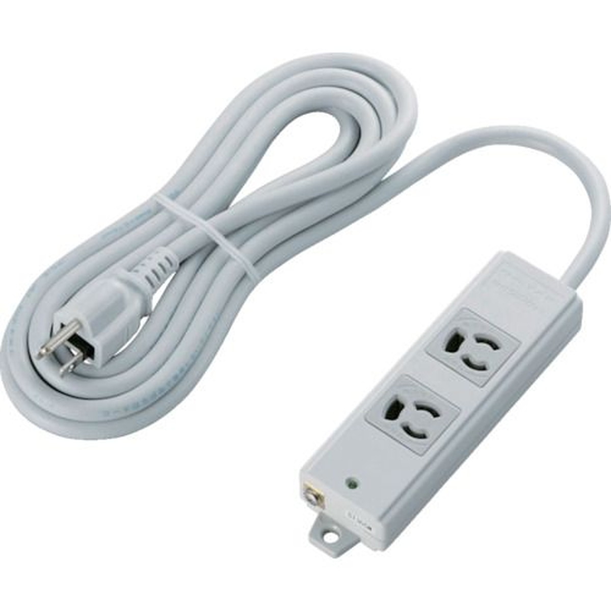 【期間限定!対象商品P2～20倍】 ＥＬＥＣＯＭ　ＲｏＨｓ準拠ＯＡタップ　抜け止　３Ｐ　２個口　マグネット　３ｍ　グレー　1個 (TWRM3230LGRS)