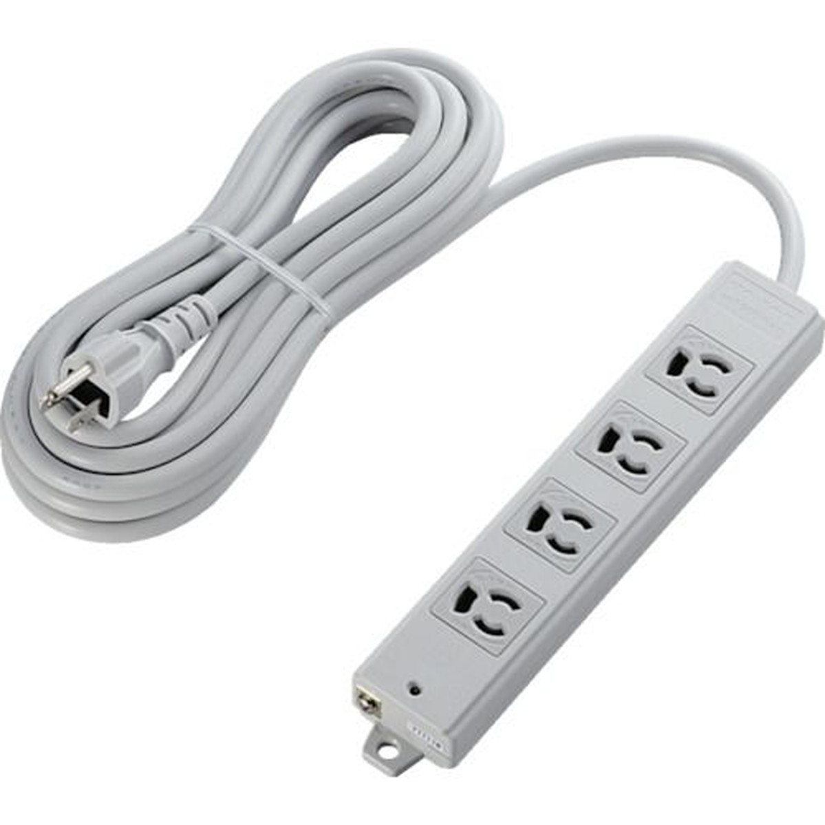 【期間限定!対象商品P2～20倍】 ＥＬＥＣＯＭ　ＲｏＨＳ対応　３Ｐ　抜け止　マグネット　４個口　５．０ｍ　グレー　1個 (TWRM3450LGRS)