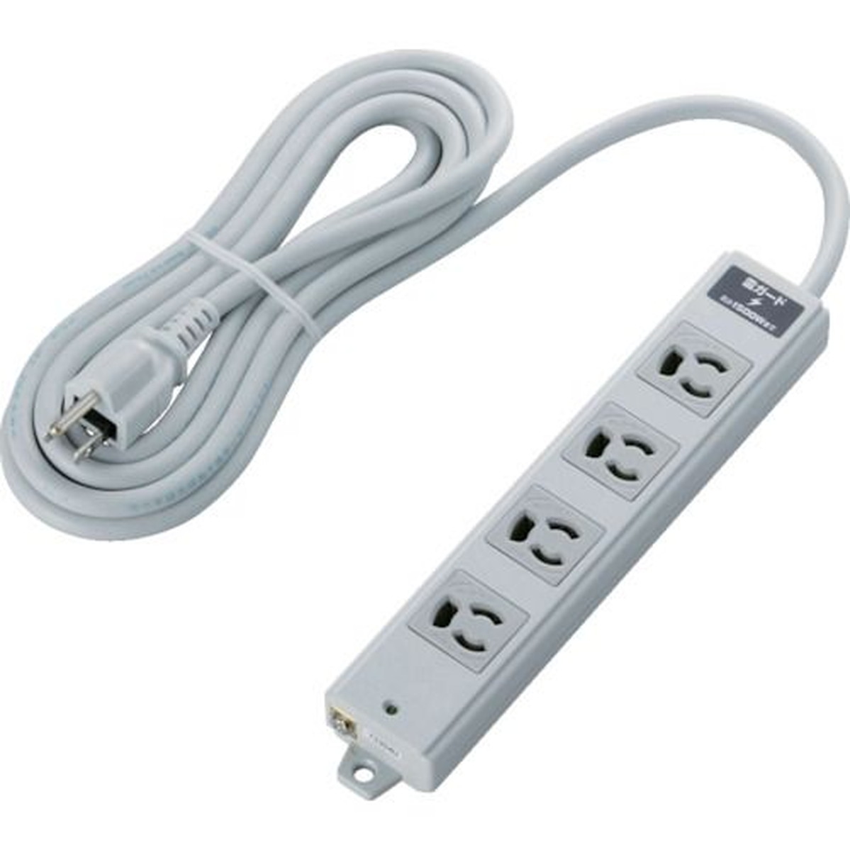 【SS制限事項 38万商いもの以上10%OFF】 ＥＬＥＣＯＭ ＲｏＨｓ標準尺度 抜け止 ３Ｐ ４個口 雷かばい立て 磁石 ３ｍ 薄墨色 1個 (TWRMK3430LGRS)