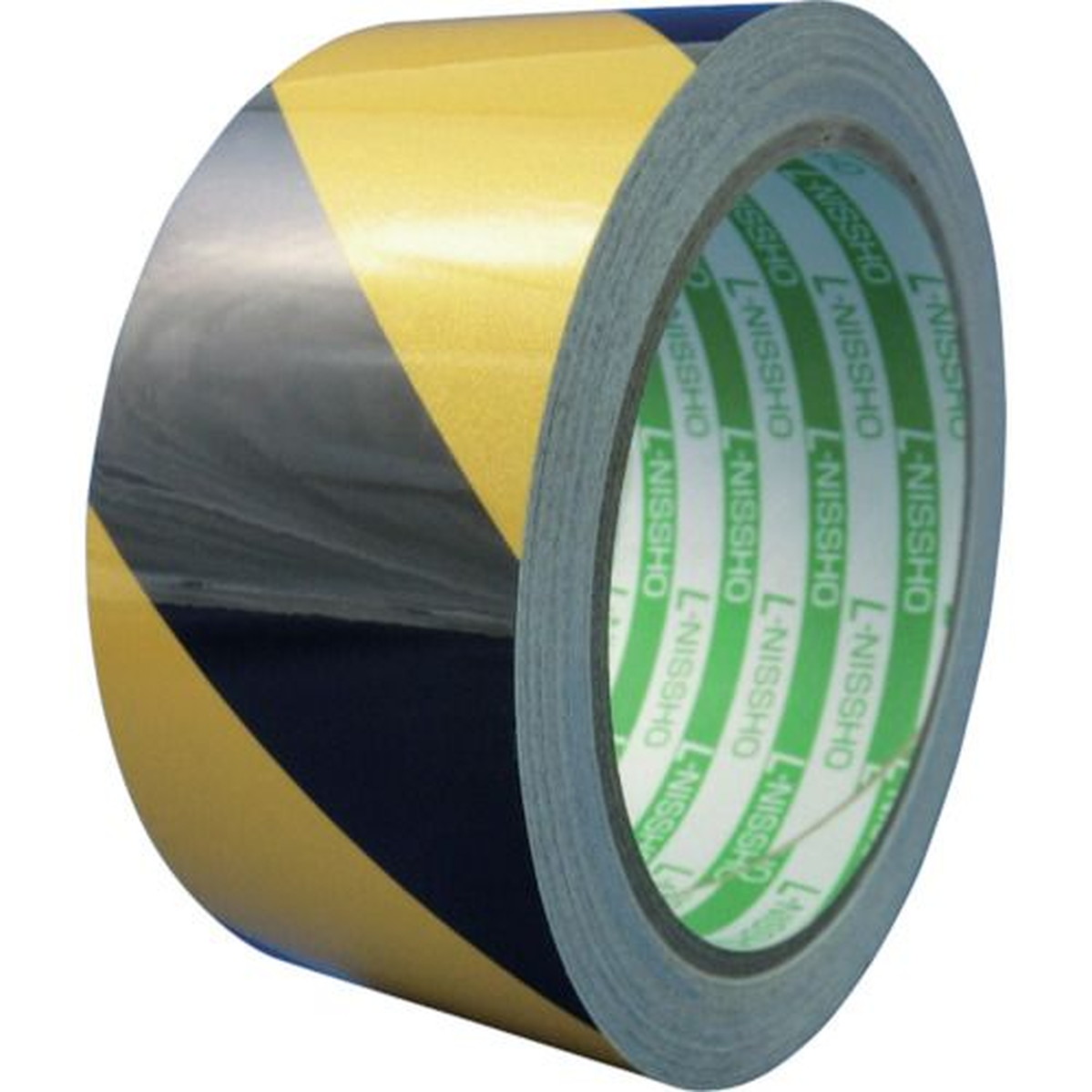 【期間限定!対象商品P2～20倍】 日東エルマテ　再帰反射テープ　３００ｍｍ×１０ｍ　イエロー／ブラック　1巻 (HT300YB)