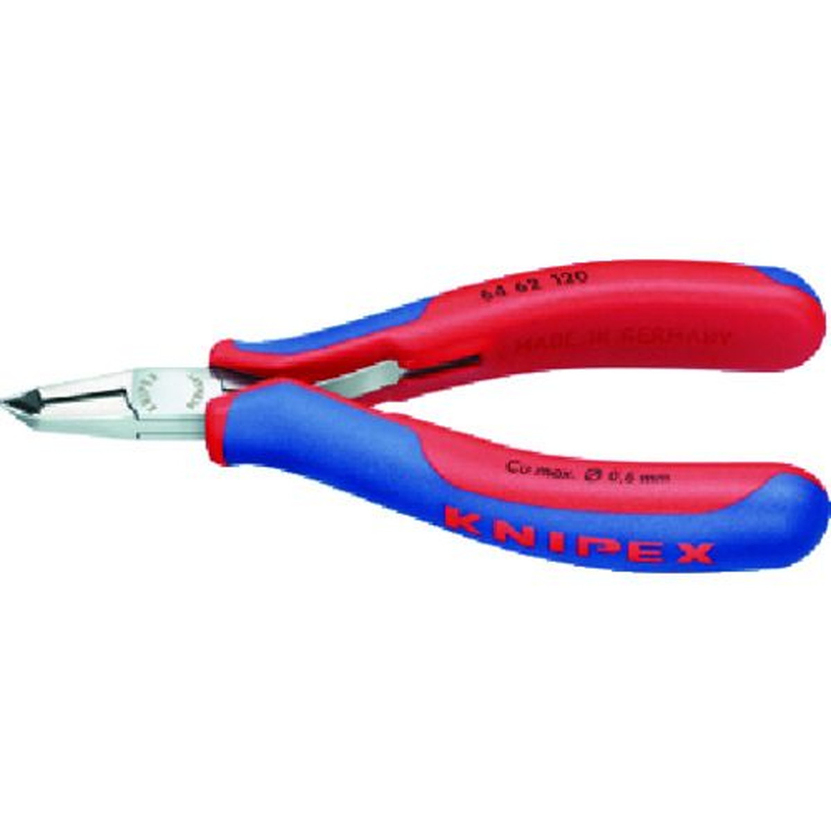 【SS押さえる 38万商いもの以上10%OFF】 ＫＮＩＰＥＸ エレクトロニクスエンドカッティングニッパー オブリケ（６５°傾斜角度） コンフォートハンドル 1丁 (6462120)