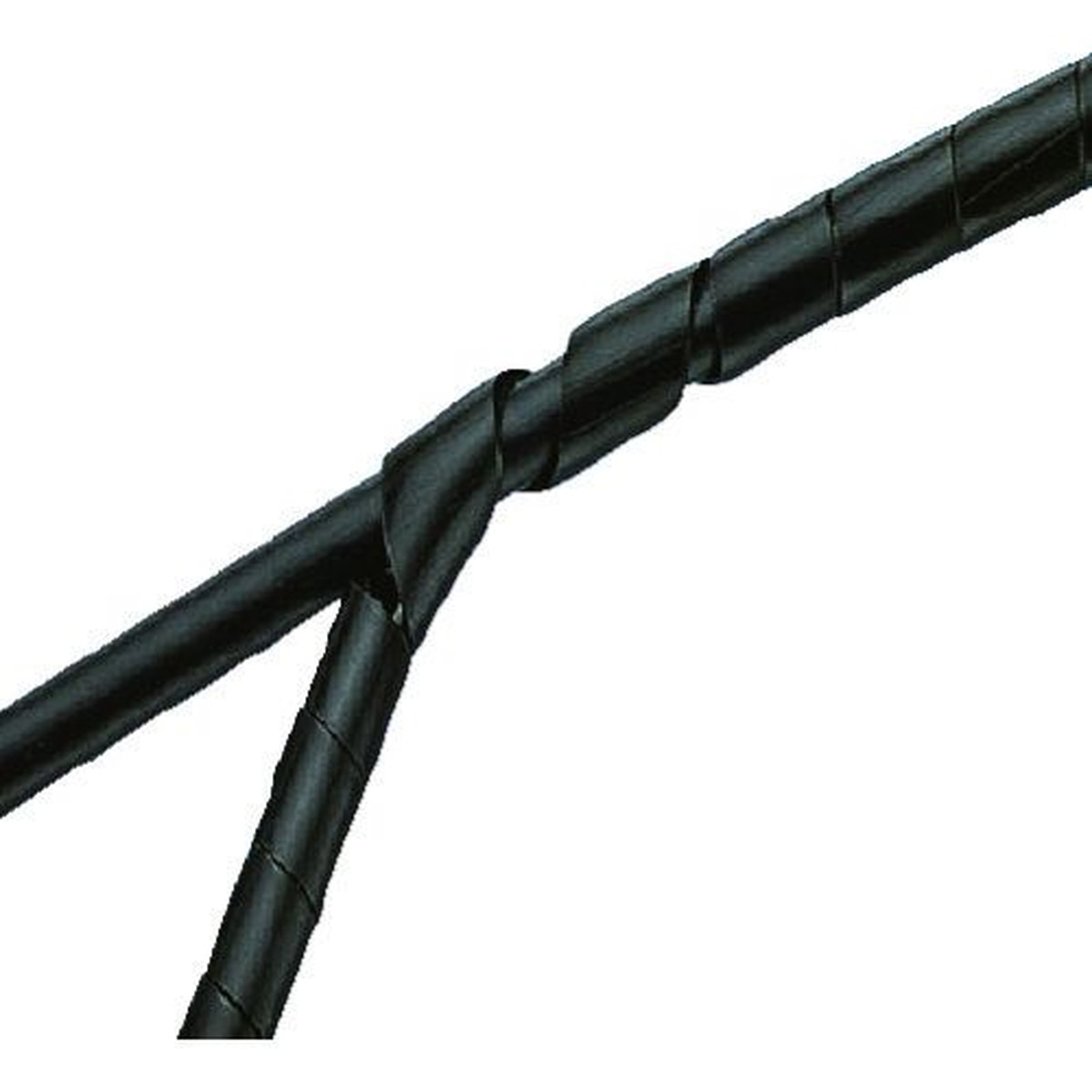 【期間限定!対象商品P2～20倍】 ＰＡＮＤＵＩＴ　スパイラルラッピング　ハロゲンフリー難燃性ナイロン６　黒　1巻 (T25NZFRC20)