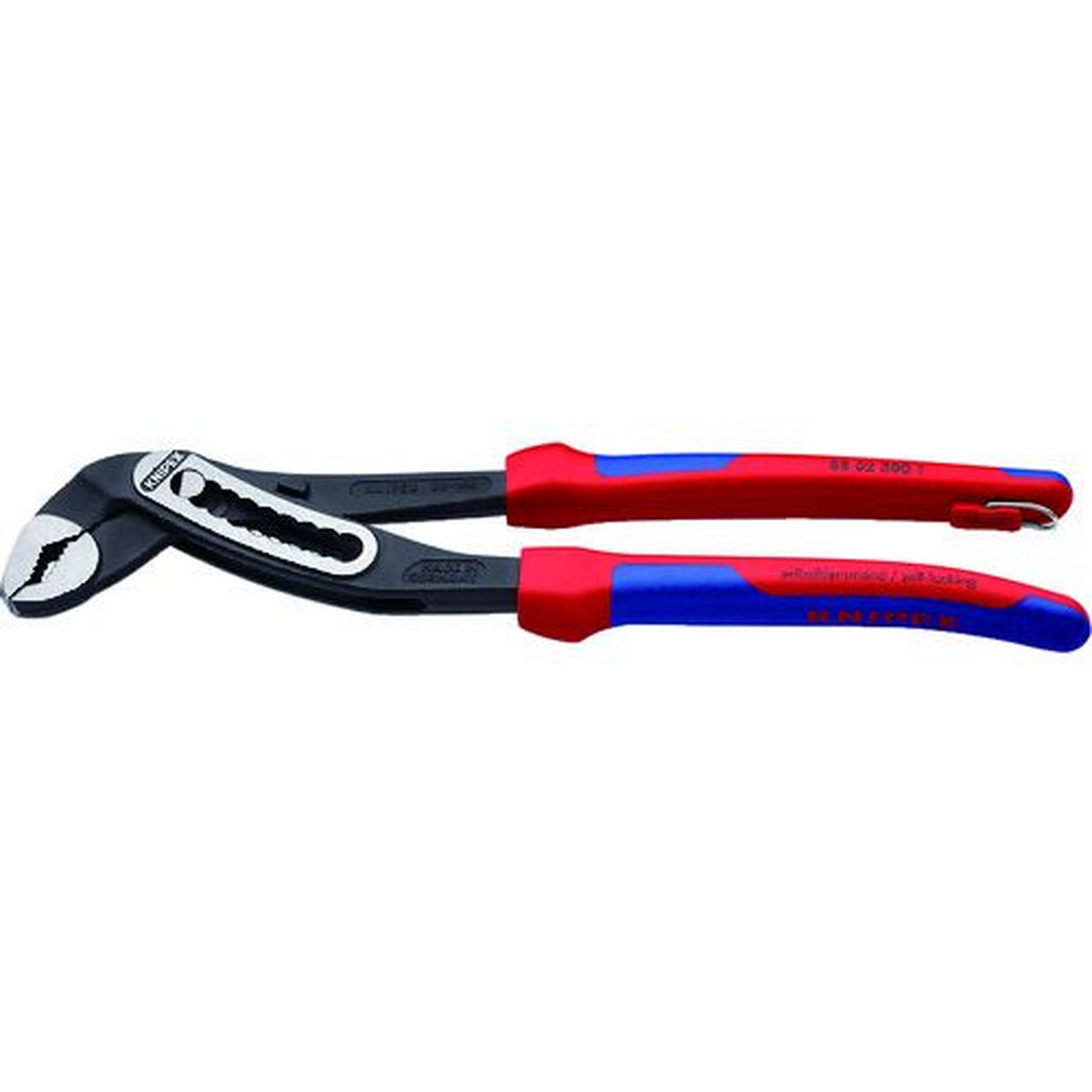 【期間限定!対象商品P2~20倍】 KNIPEX ウォーターポンププライヤー アリゲーター 落下防止付 コンフォートハンドル 300mm 1丁 (8802300TBK)