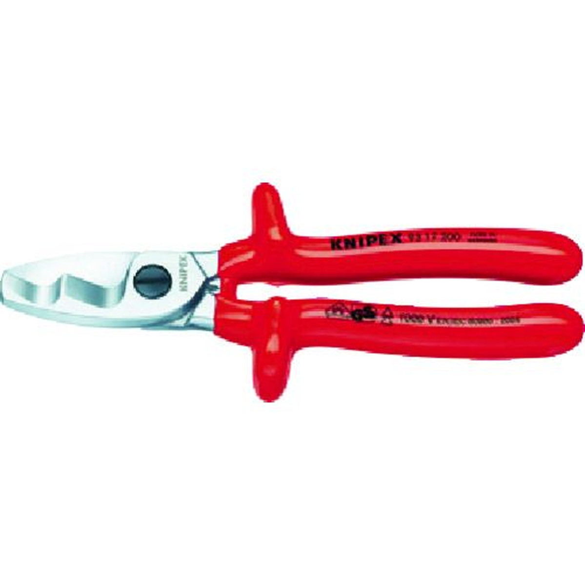 【期間限定!対象商品P2～20倍】 ＫＮＩＰＥＸ　９５１７－２００　絶縁ケーブルカッター　１０００Ｖ　1丁 (9517200)