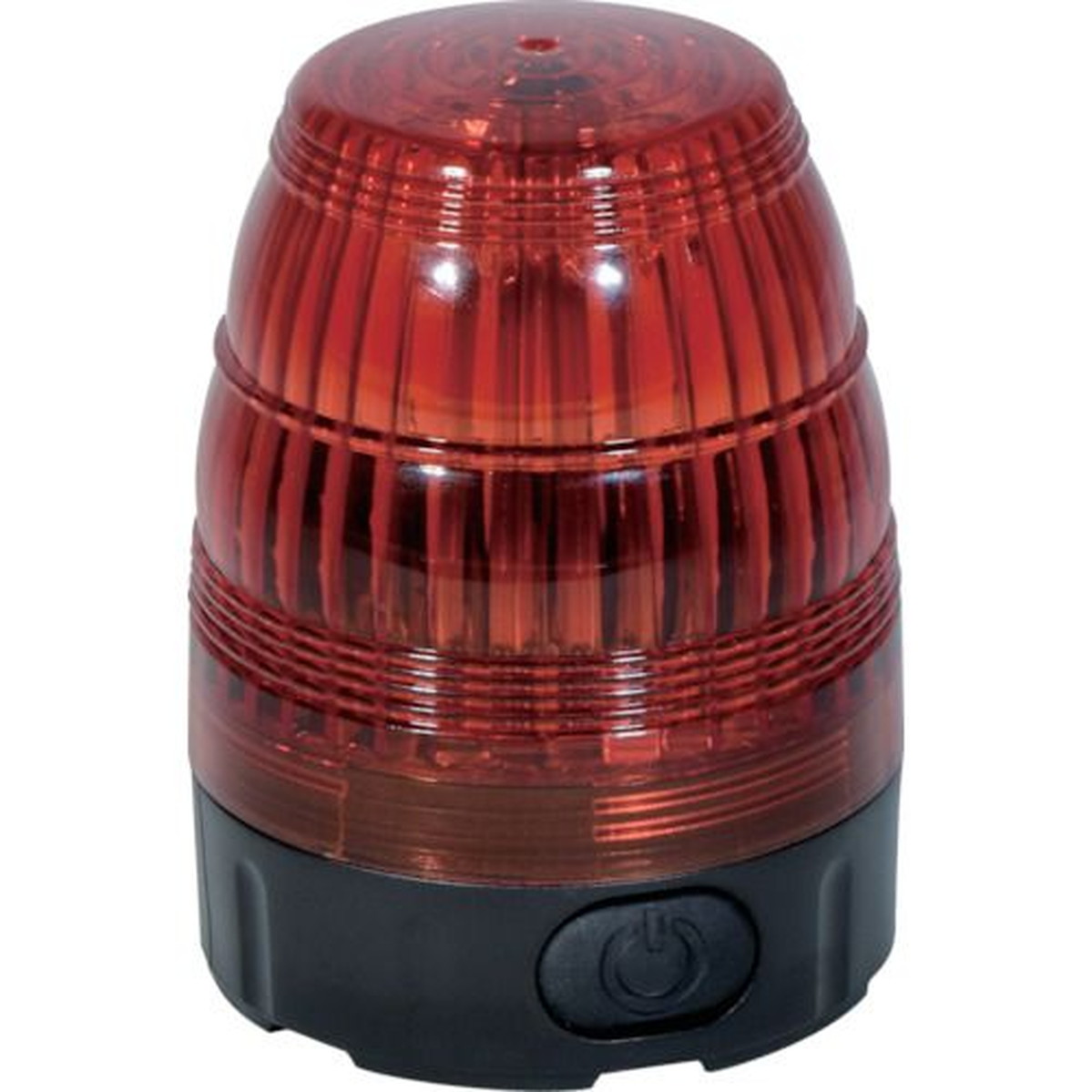 【期間限定!対象商品P2～20倍】 ＮＩＣＨＩＤＯ 小型ＬＥＤ回転灯 ＬＥＤフラッシャー７５ 電池式・マグネット付 赤 1台 (NLF75BAR)