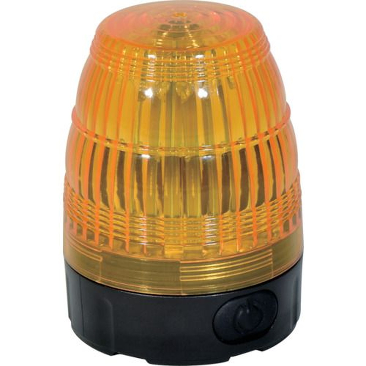 【期間限定!対象商品P2～20倍】 ＮＩＣＨＩＤＯ 小型ＬＥＤ回転灯 ＬＥＤフラッシャー７５ 電池式・マグネット付 黄 1台 (NLF75BAY)