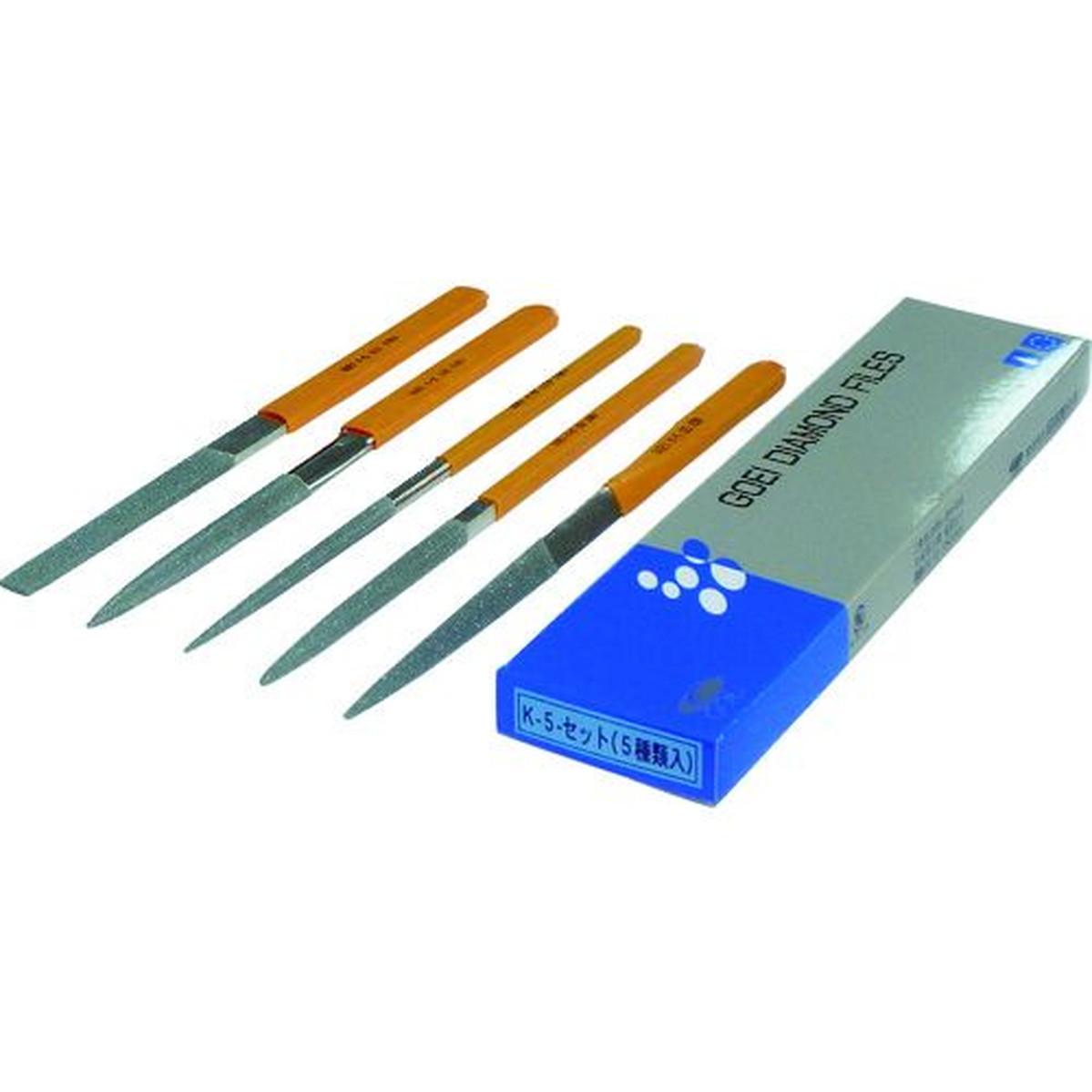 【期間限定!対象商品P2～20倍】 呉英 ＤＩＡヤスリ Ｋ－５ ５種類セット １２０ 1Ｓ (K5SET)