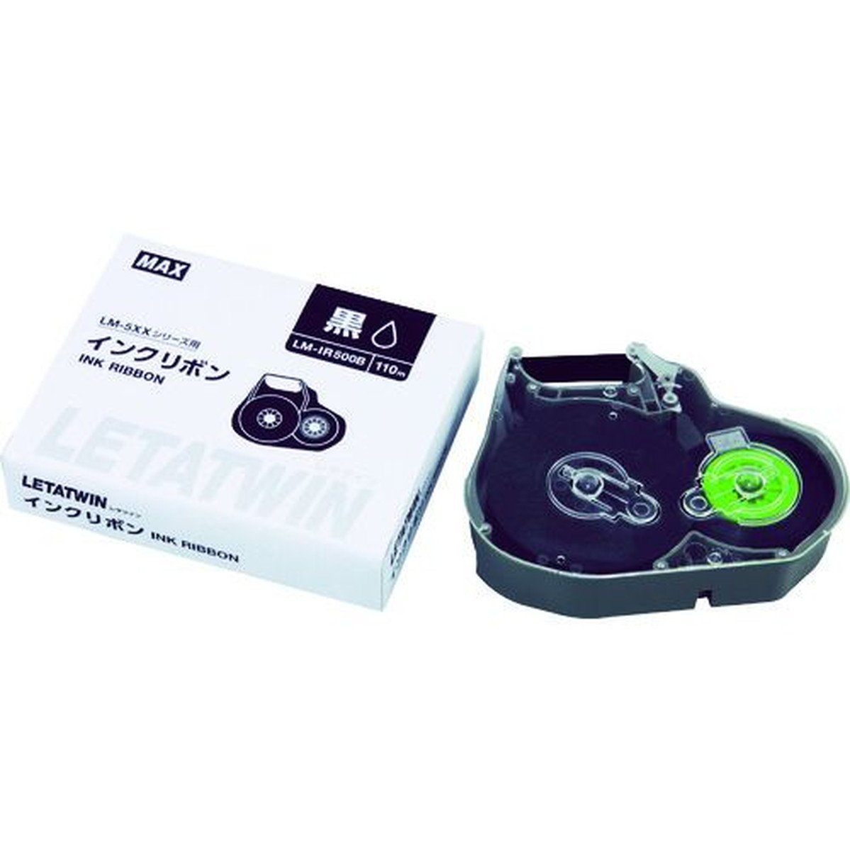 【期間限定!対象商品P2～20倍】 ＭＡＸ　チューブマーカー　レタツイン　専用インクリボンカセット　1個 (LMIR500B)
