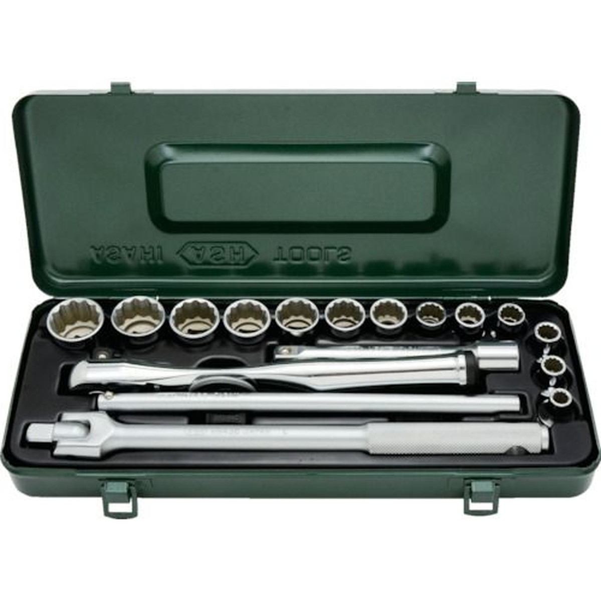 【期間限定!対象商品P2～20倍】 ＡＳＨ　レボウェイブソケットレンチセット１２．７□×１８ＰＣＳ　1Ｓ (VO4231)