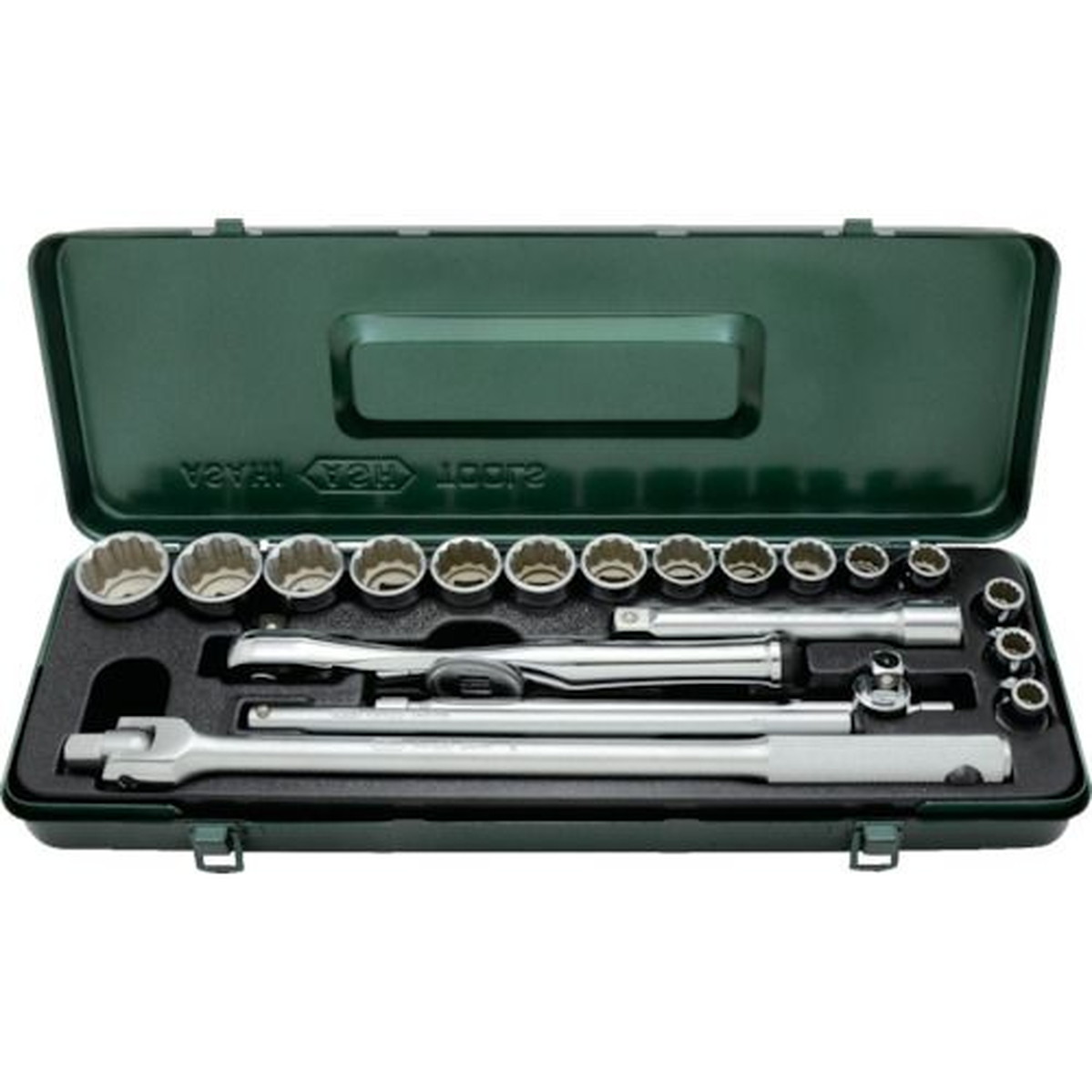 【期間限定!対象商品P2～20倍】 ＡＳＨ　レボウェイブソケットレンチセット１２．７□×２１ＰＣＳ　1Ｓ (VO4251)