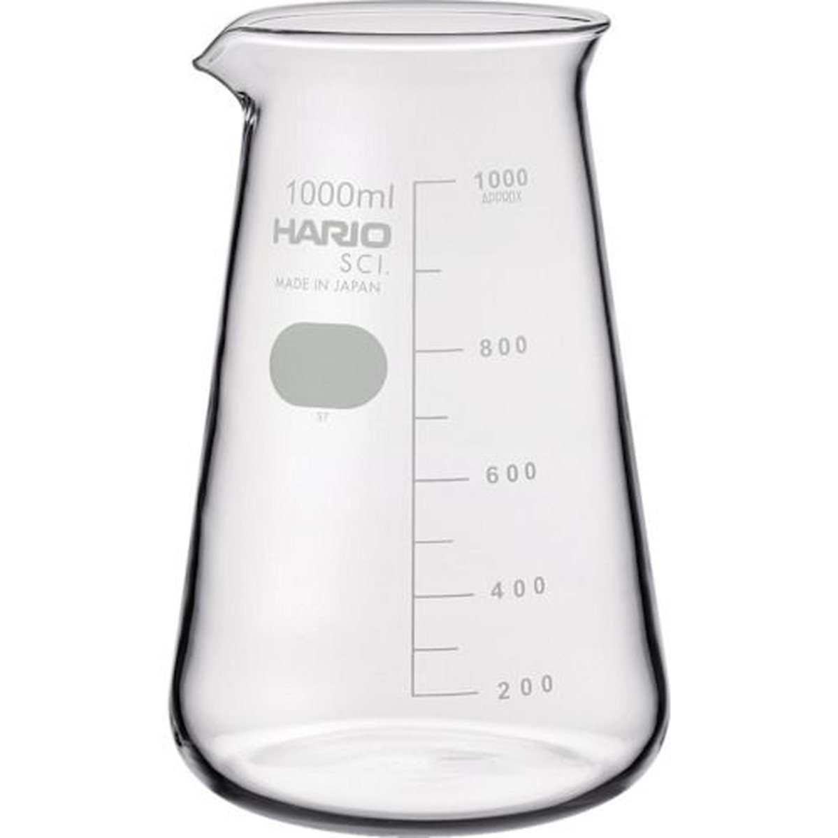 【期間限定!対象商品P2～20倍】 ＨＡＲＩＯ　コニカルビーカー　目安目盛付　１０００ｍｌ　1個 (CB1LSCI)