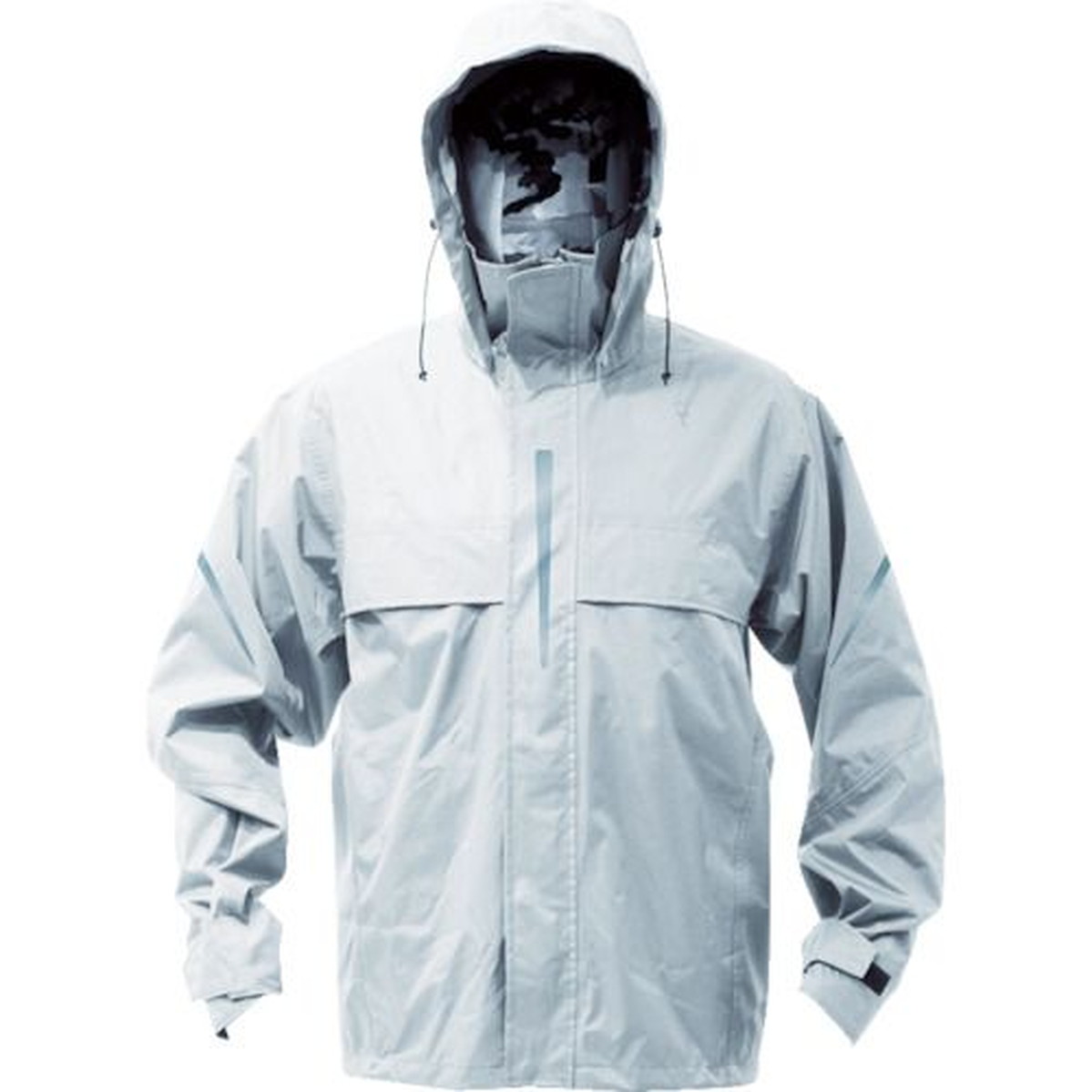 【期間限定!対象商品P2～20倍】 ＴＲＵＳＣＯ　ベンチレーション（通気口）付レインスーツ　シルバー　Ｍ　1着 (TRW36071M)｜福祉用具のバリューケア