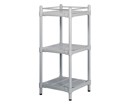 【期間限定!対象商品P2~20倍】 コンフォートシェルフ(スリムタイプ) グレー 575×575×1335mm M-3FG 1台|福祉用具のバリューケア