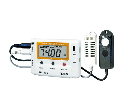 【期間限定!対象商品P2～20倍】 紫外線･照度･温湿度ﾃﾞｰﾀﾛｶﾞｰ TR-74Ui 1台