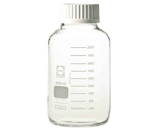 【期間限定!対象商品P2～20倍】 広口ねじ口瓶 ﾃﾞｭﾗﾝ(R) 2000mL 017250-42000 1本｜福祉用具のバリューケア