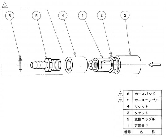 【期間限定!対象商品P2～20倍】 ｲｵﾝ交換ｴﾚﾒﾝﾄ式純水装置用定流量弁 1個
