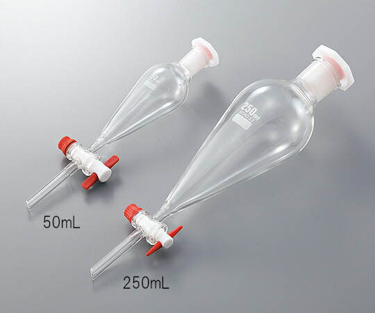 【期間限定!対象商品P2～20倍】 分液ﾛｰﾄ 樹脂栓付き 50mL 1個