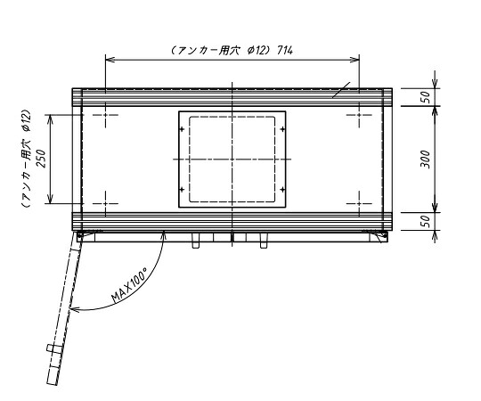 【期間限定!対象商品P2~20倍】 排気機能付薬品庫用ファンユニット 1個