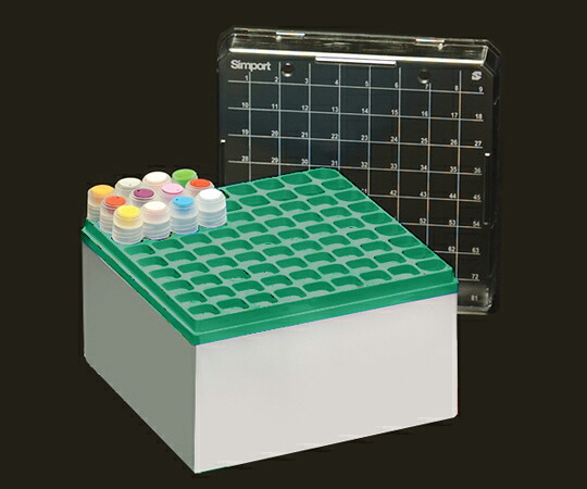 【期間限定!対象商品P2～20倍】 ｸﾗｲｵｽﾄﾚｰｼﾞﾎﾞｯｸｽ Cryostore(TM) 緑 5個入 T314-581G 1ﾊﾟｯｸ(5個入)