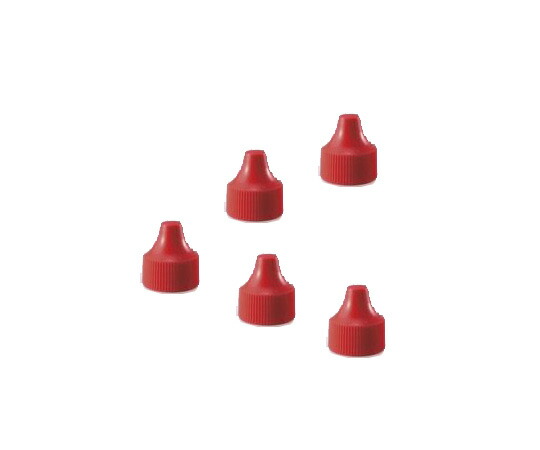 【期間限定!対象商品P2～20倍】 微量定量点滴びん用 ｷｬｯﾌﾟ 3mL用 赤 1R 242502 1箱(100個入)