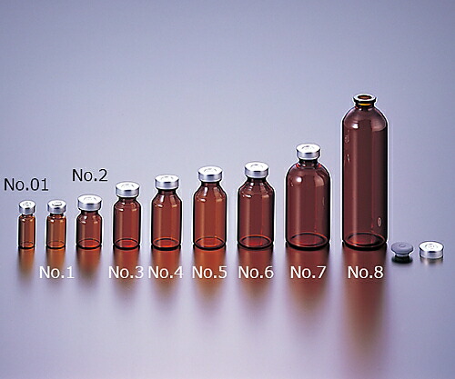 【SS押さえる 38万商いもの以上10%OFF】 ﾊﾞｲｱﾙ瓶No.01 2mL 赤銅色 100本 1箱(100本入)