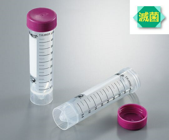【期間限定!対象商品P2～20倍】 自立型ｽｰﾊﾟｰｸﾘｱ遠沈管 50mL 50本×10袋入 滅菌済 82018-050 1箱(50本×10袋入)