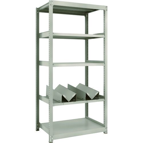 【期間限定!対象商品P2～20倍】 ＴＲＵＳＣＯ　スチールラック　Ｍ２型軽中量棚　８６０Ｘ６００ＸＨ１８００　缶受Ｘ２付　1台 (M26365KU2)