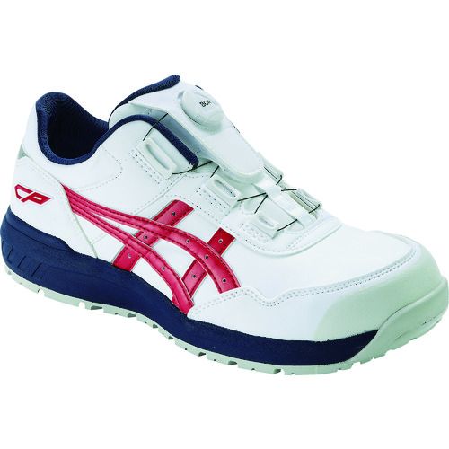 【期間限定!対象商品P2～20倍】 ＡＳＩＣＳ　ウィンジョブＣＰ３０６　ＢＯＡホワイト／クラシックレッド　２８．０ｃｍ　1足 (1273A029.10028.0)