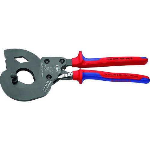 【期間限定!対象商品P2～20倍】 ＫＮＩＰＥＸ ラチェットケーブルカッター（ＡＣＳＲ線用） 1丁 (9532340SR)